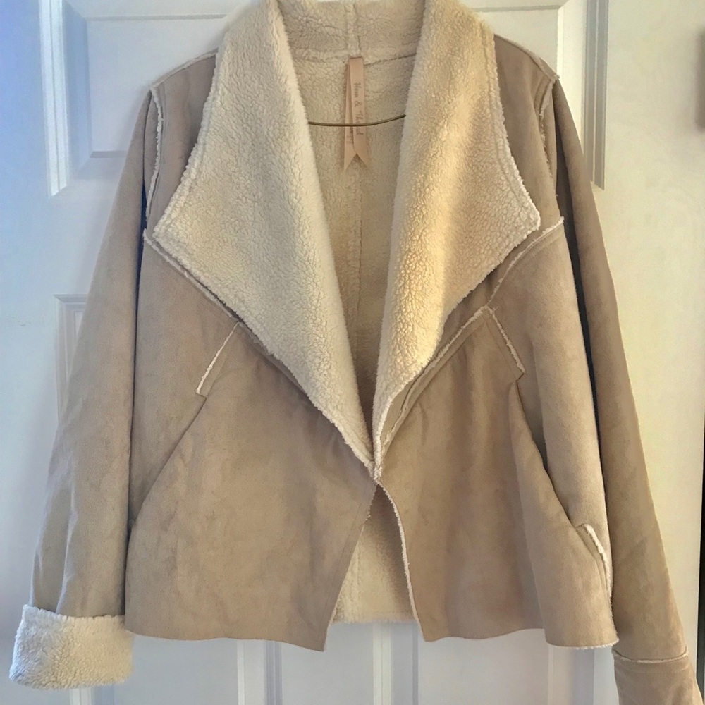 Hem & Thread faux shearling jacket